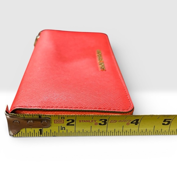 Michael Kors Jet Set Travel Leather Continental Wallet - Dark Sangria - Picture 5 of 7